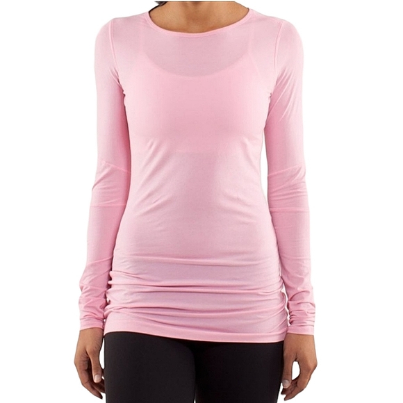 lululemon athletica Tops - lululemon athletica pink Devotion long sleeve top size 12